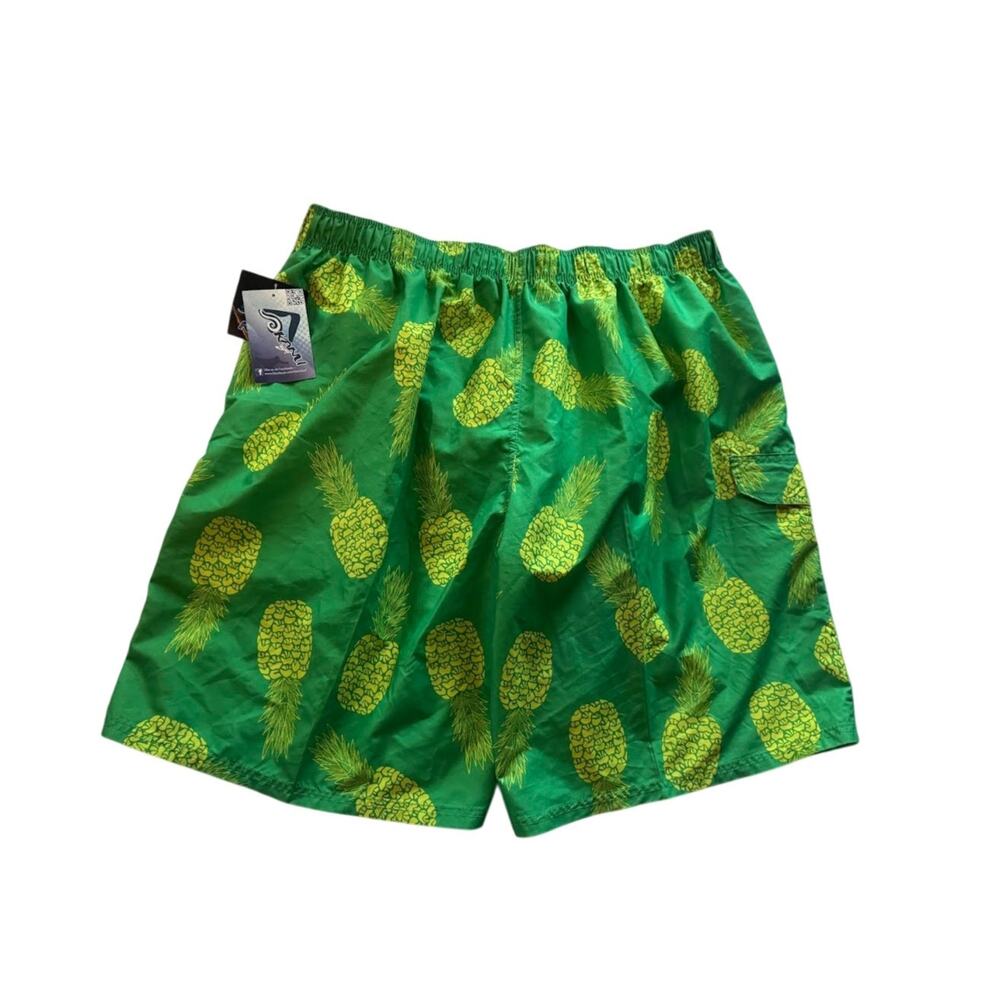 NEW Kanu Surf Pineapple green Surf Board shorts swim trunks Men's size 3x UPF 50